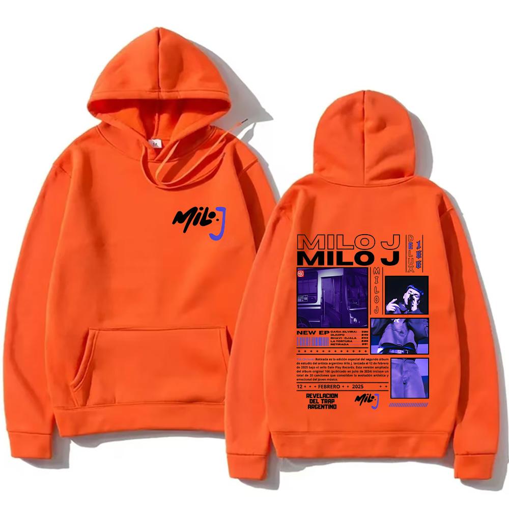 Толстовки Milo J Рэпер Milo J Мерч Свитшоты Мода Женщины Мужчины Новый Дизайн Одежда Графический Принт Уличная Мода Пуловеры Повседневные