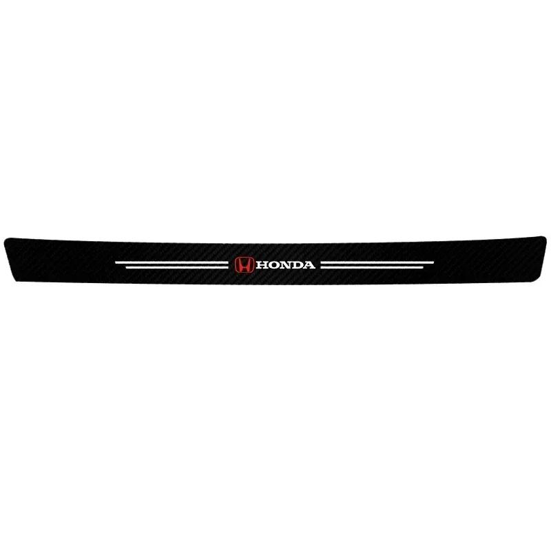 AAADK1 Car threshold protection sticker Honda Civci FIT CRV Accord HRV logo scratch resistant carbon fiber threshold decorative sticker