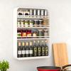 No-Drilling Wall-Mounted Kitchen Storage Shelf Multi-Purpose Storage Rack for Bathroom, Space-Saving Storage Organizer for Toiletries, Spices, Books
