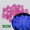 New Outdoor Luminous Stones Glow In Dark Garden Pebbles Fish Tank Decoration Pebble Rocks Aquarium Mix Color 100/200pcs/Bag RR21