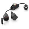 Dual Outlet Extension Cable 0.5m with Switches and IP44 Waterproof Rating Compatible with European Power Devices