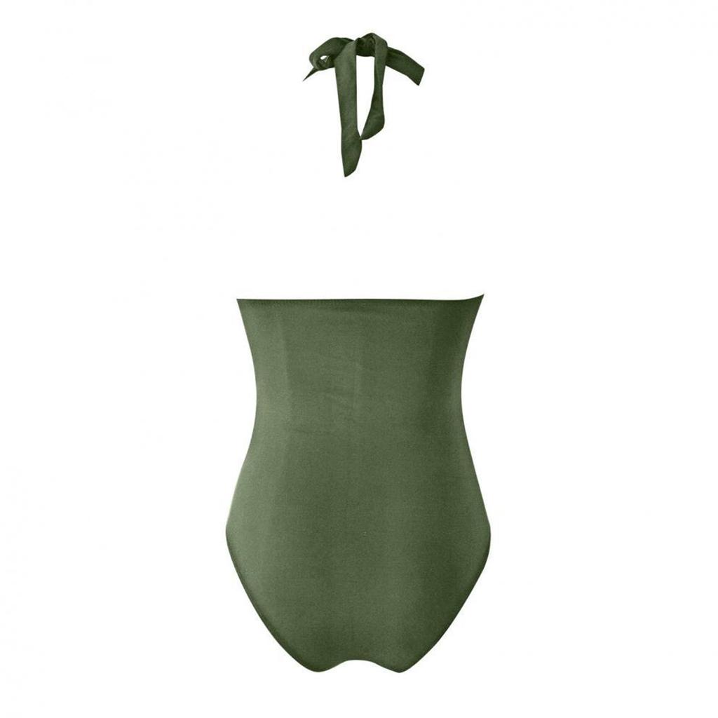 Женский цельный модный бикини однотонный сексуальный с бюстгальтером без стального бюстгальтера купальник