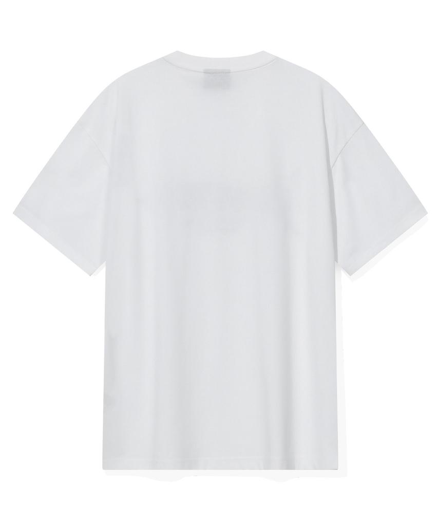 BEENTRILL Футболка с настоящим скриптовым принтом (белый)