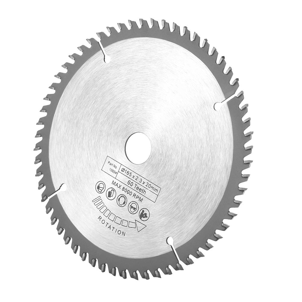 165 мм серебро TCT дисковая пила для резки дерева 60 зубьев + 1 шт. Редукционные кольца
