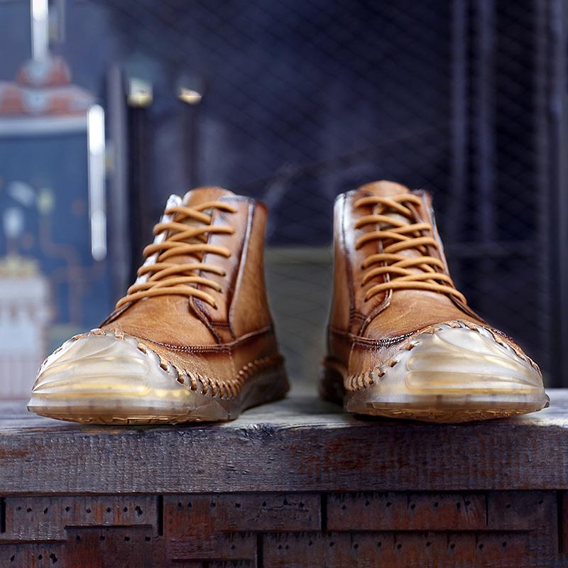 TUINANLE Осенние мужские ботинки Мартин большого размера, кожаные мужские короткие ботинки, трендовая мужская обувь