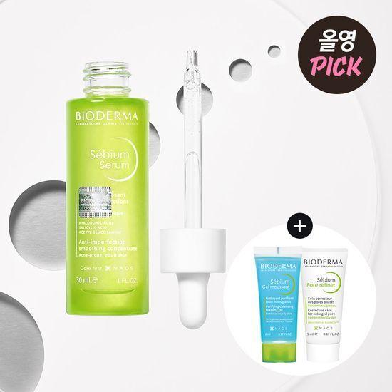 Bioderma Акция на сыворотку Sebium (+ Себиум Гель Муссанг 8мл + Себиум Pore Refiner 5мл)
