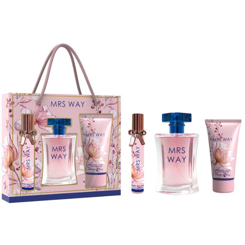 Perfume Women's Gift Box Set Eau Perfume Three-piece Body Spray Women's Perfume Body Lotion