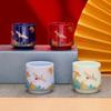 4 шт. креативная керамическая кофейная чашка, цветные чашки для латте, подарочная коробка для керамической чайной чашки, фарфоровая послеобеденная чашка, кофейная чашка, кружки для воды