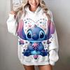 Miniso 2025 Stitch Women Hoodies 3d Cute Cartoon Print Woman Long Sleeve Fashion Hoodies Street Style Autumn/Winter New Pullover
