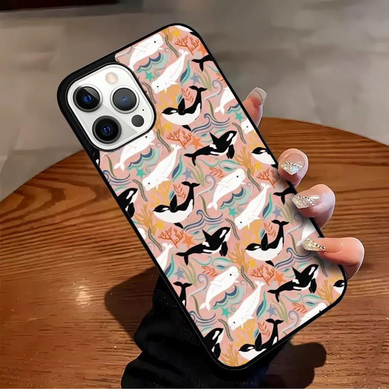 Чехол для телефона Косатки Косатки Для iPhone 17 Air 16 15 14 13 12 11 Pro Max Max Plus Бампер Чехол Покрытие