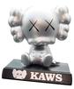 Фигурка KAWS Companion с качающейся головой, деформированная версия (Серебряный)