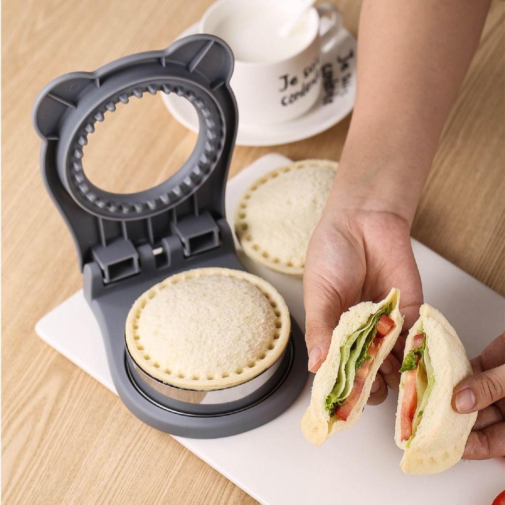 Sealer Flip DIY Sandwich Cutters Mould Lunch Box Decor Sandwich Maker  Kitchen Baking Tools
