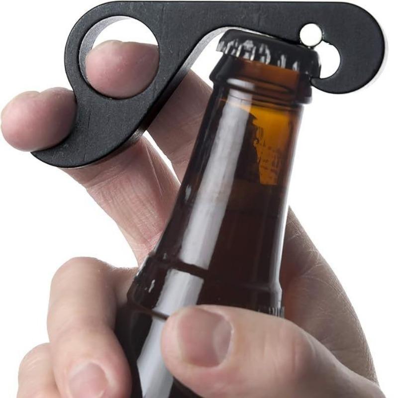 One-handed Bottle Opener Outdoor One-handed Bottle Opener Magnetic Metal Bottle Opener