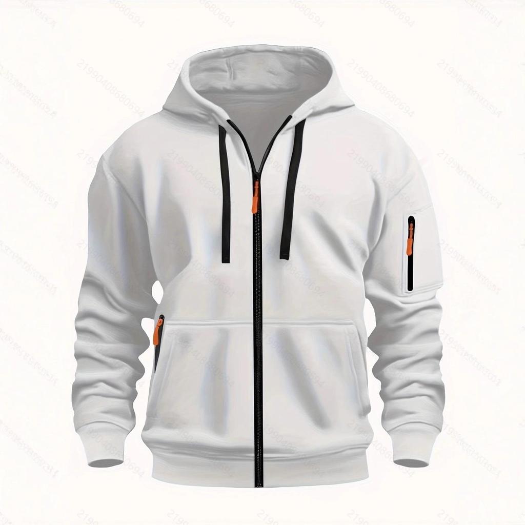 Мужская толстовка на молнии Весна-Осень - Худи и Повседневная куртка