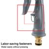 Насадка для водяного шланга, регулируемый режим распыления высокого давления, быстрый разъем, герметичный универсальный вращающийся распылитель, бытовой инструмент для мойки автомобилей