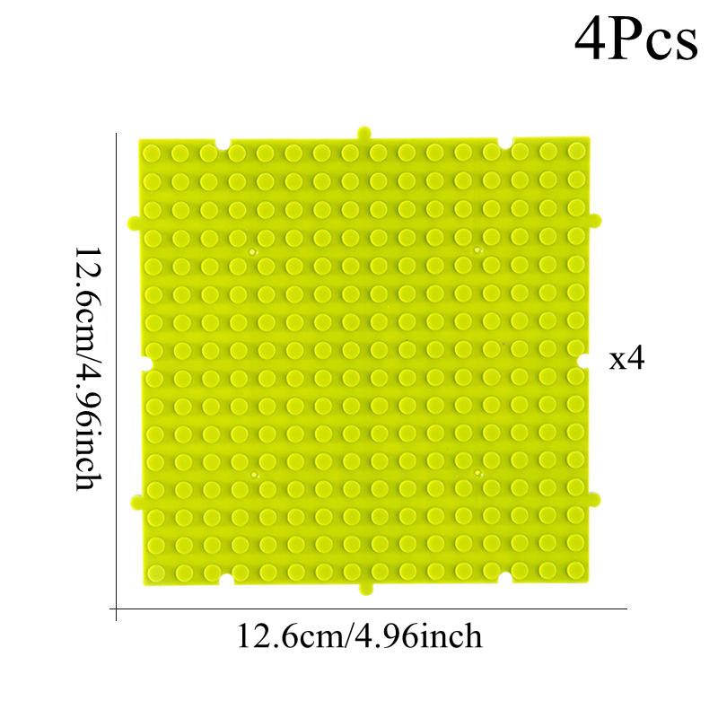 4 шт. 16x16 точек Безграничная Соединяемая Строительная Блочная Базовая Пластина DIY Классические Кирпичи Основания Собранные Строительные Развлекательные Игрушки