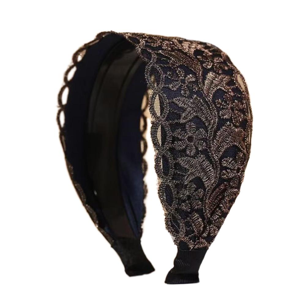 Нескользящая сетчатая повязка на голову с цветком избавит от хлопот с кружевными повязками для волос для мам/девочек