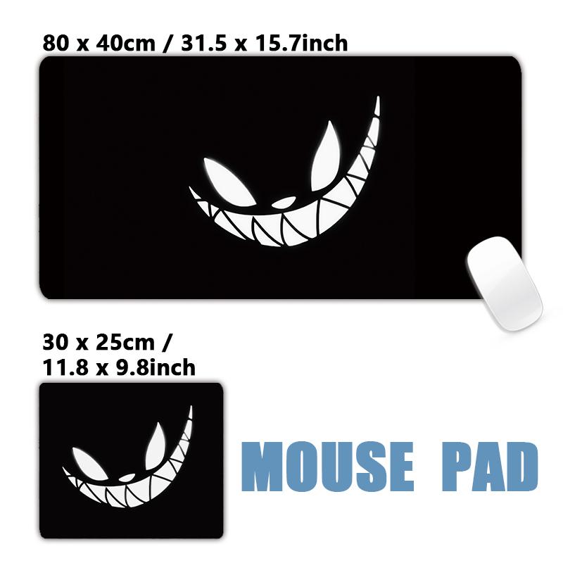 XXL Black Background Simple Logos Manga Abstract Pattern Chinese Characters Desk Mat Mousepad Large Non-Slip Game Mouse Pad
