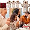 Silver Cross Pocket Shrine Blessings Prayer Mat Creative Mini Prayer Quilt  Meditation