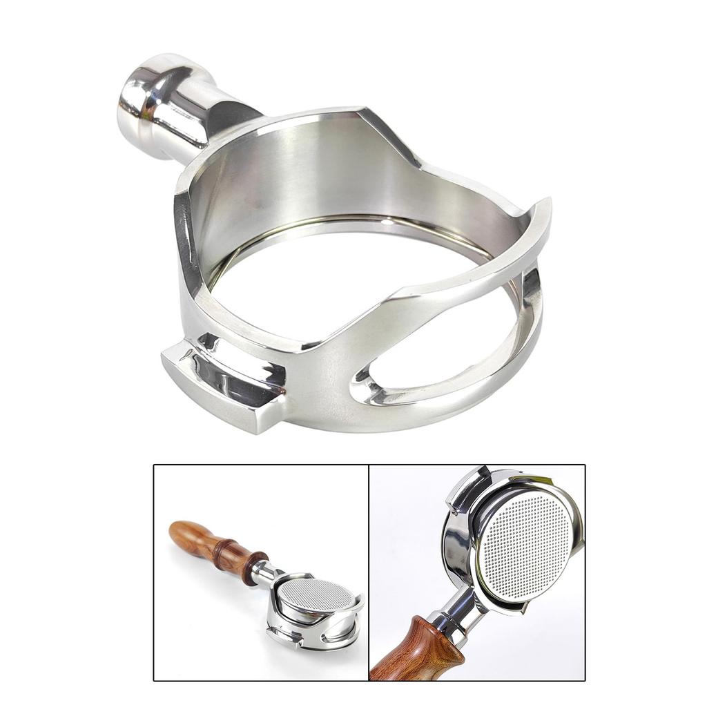 58mm Bottomless Portafilter Replacement Parts No Bottom Stainless Steel for E61 Espresso Machines