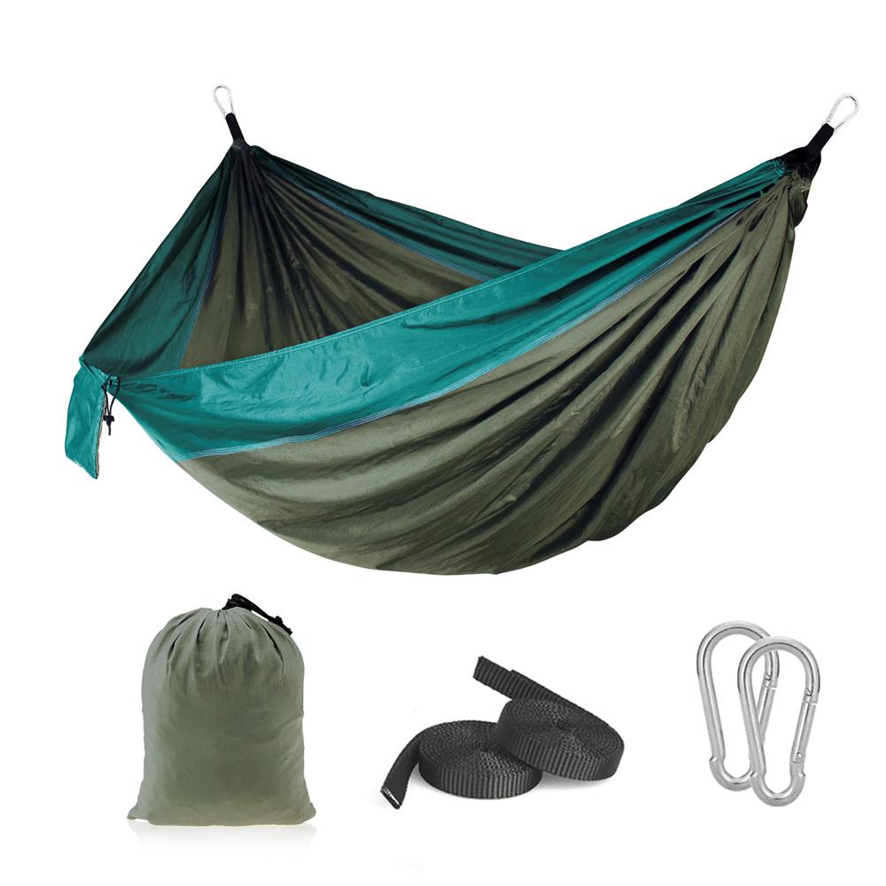 Тканевый гамак с парашютом, качели для сна, качели для одного человека, путешествия на открытом воздухе, отдых, отдых, подвесная кровать Hamak, прочный для выживания