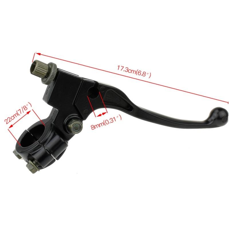 1 Pair 22mm 7/8-Inch Left Aluminum Alloy Clutch Lever Handle Left Clutch Brake Handle Lever Perch 7/8 ATV-Motorcycle Handlebar