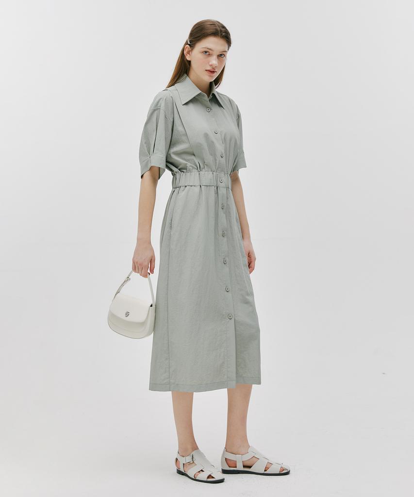 Ost Kaka Tina Shirt Dress Light Khaki