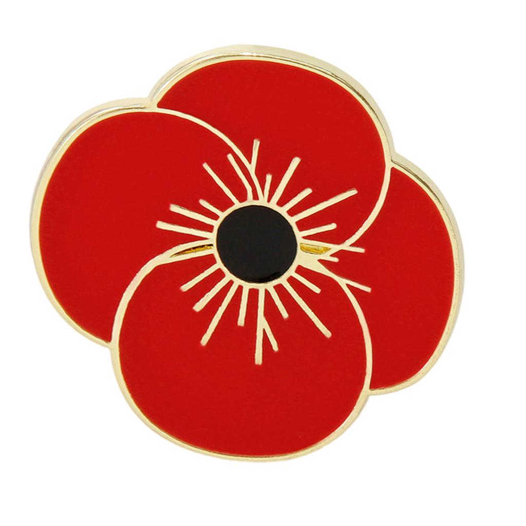 Poppy Flower Shape Brooch Durability Alloys Brooch Enamel Poppy Pin Fashionable for Artistic and Stylish Individuals