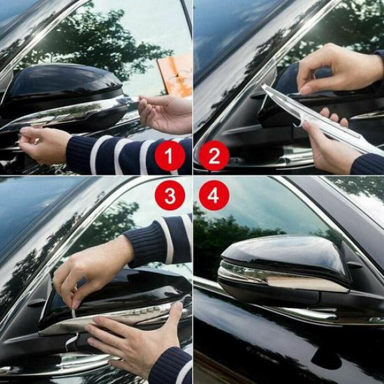 Комплект хромированных накладок - Боковые зеркала заднего вида для Toyota Highlander 2014- Пара