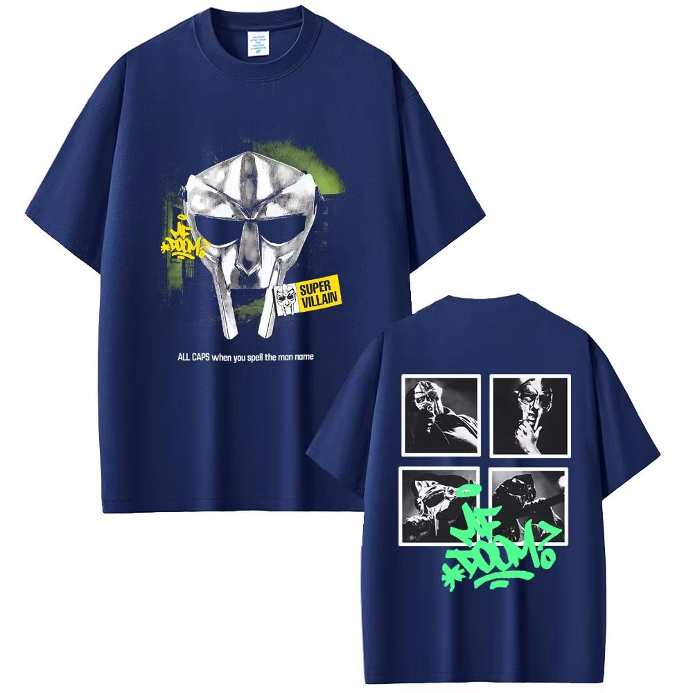Рэпер Mf Doom Madvillainy The Illest Villain Графические футболки Мужские Женские Хип-Хоп Оверсайз Футболка Мужская Высококачественные Хлопковые Футболки