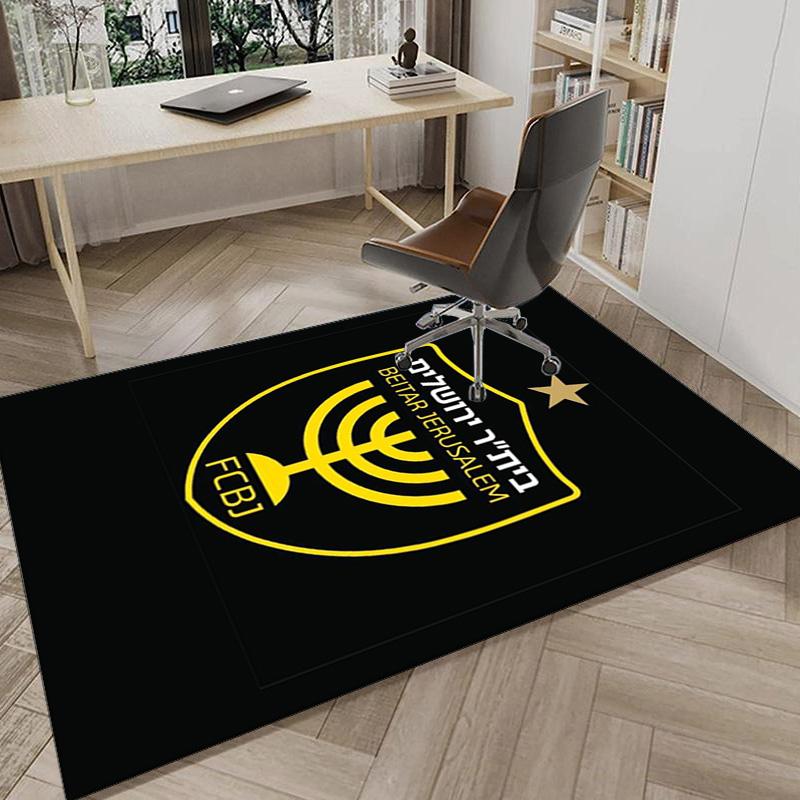 Beitar Football Club Printed Area Rug for Office, Chair Rug, Decorative Carpet Floor Mat, Large Size Fan gifts Christmas gifts
