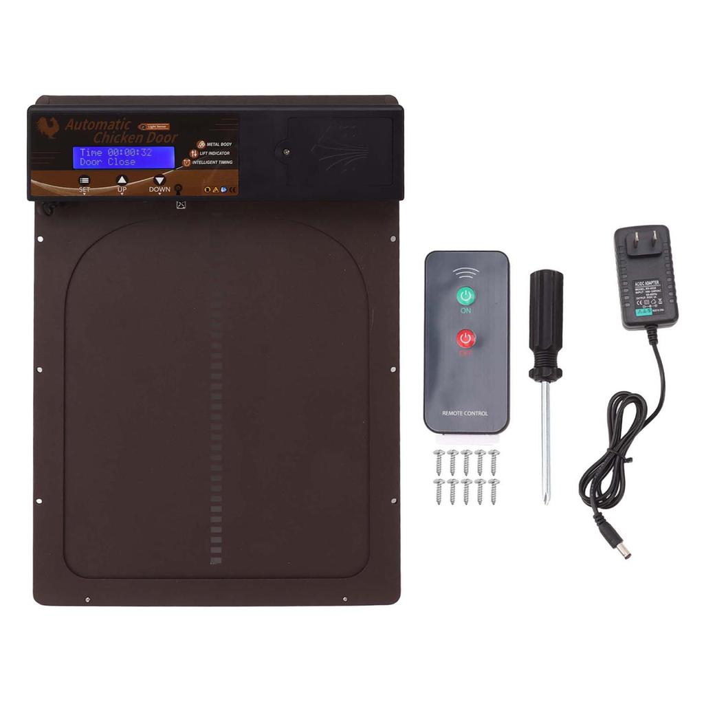 Chicken Coop Door 100 V To  Light Sensing Timing Remote Control Waterproof Auto Chicken House Door