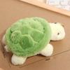 PP Cotton Pulling Turtle Plush Keychain With Sound Green Doll Key Ring  Female Girls