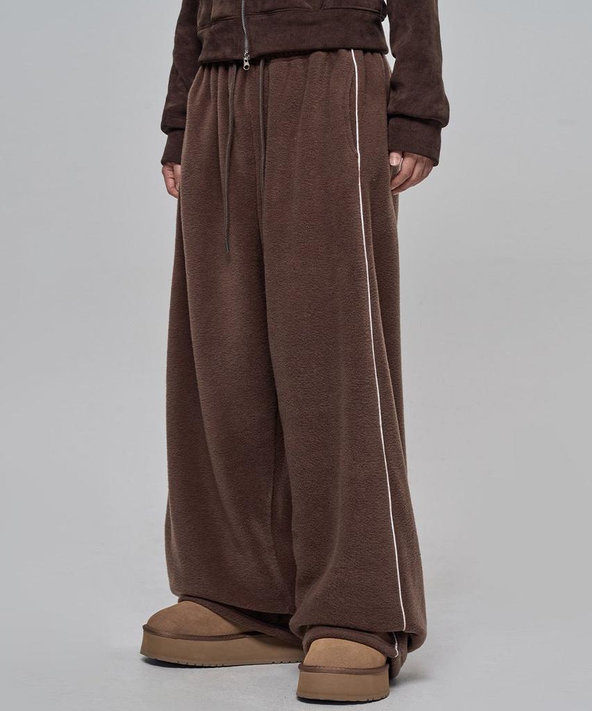 CHICKS Fleece Line Pants Dark Brown