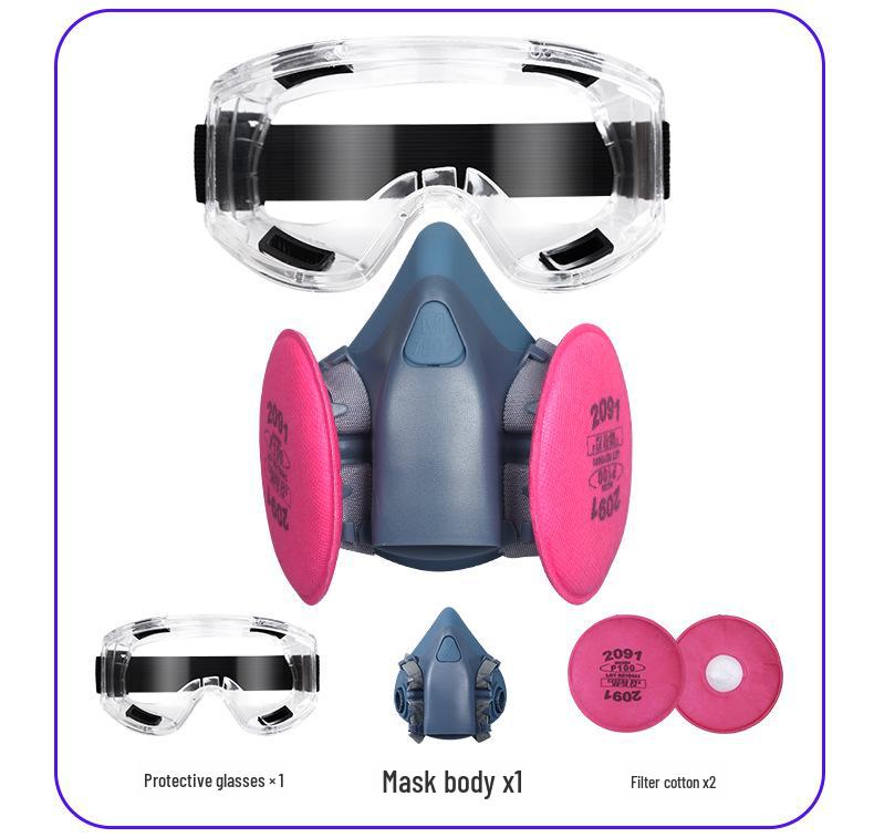Силиконовый противогаз для защиты от покраски, пестицидов, химикатов и пожаров