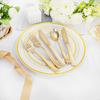 160 Piece Gold Plastic Silverware Heavy Duty Gold Silverware Includes 80 Forks 40 Spoons 40 Knives Plastic Utensils Perfect for