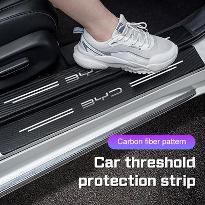 Для BYD Song Plus Yuan Pro Tang EV F0 F3 Seal u DMi Han Qin Dolphin Пороги автомобиля Пленка из углеродного волокна Наклейки на пороги дверей
