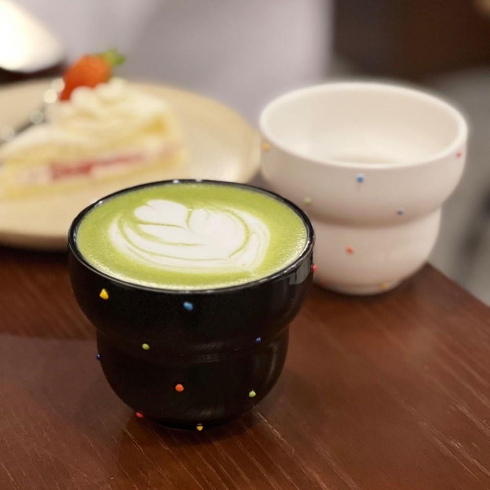 Exquisite Polka Dot Hand-held Cups 300ml Milk Cup Home Decor Tea Cup Tea Time
