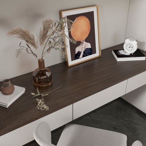 CHIHUT Wallpaper Stickers, Wood Grain Remake Sheet, 45cm X 260cm, Dark Brown, Peelable Cutting Sheet, Thick, Easy To Apply, Perfect for Renovations, R