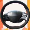 Чехол на руль автомобиля из замшевой кожи для Honda Civic 8 2006 2007 2008 (2-спицевый) Оплетка на руль Автоаксессуар
