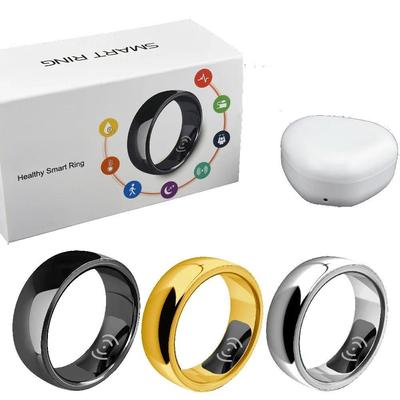 Смарт-кольцо Частота сердечных сокращений Уровень кислорода в крови Давление Температура Сон Калории Здоровье Многоязычный фитнес-трекер Кольца для мужчин и женщин