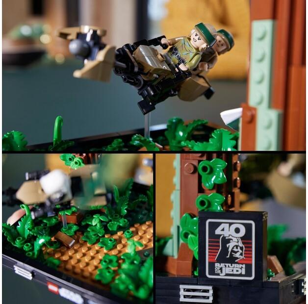 LEGO Star Wars 75353 Диорама: Преследование на боевом корабле по Эндору