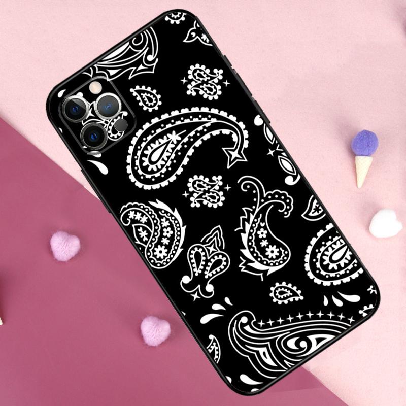 Королевская бандана Пейсли Чехол для телефона Для iPhone 17 Pro Max 11 14 15 16 Pro Max Plus 13 12 Mini 16e 17 Air Задняя крышка