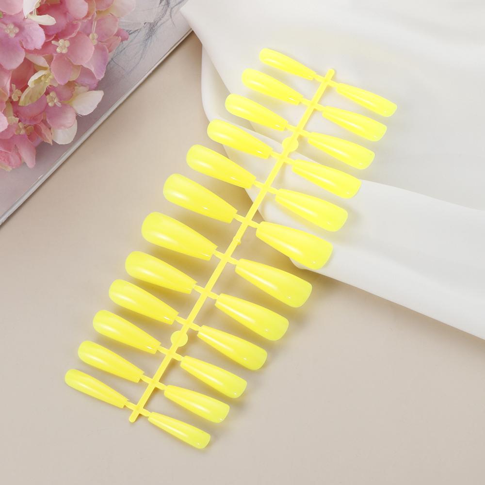 24Pcs/Set Art Manicure Full Cover Ballerina Nail False Nails Coffin Fake Nail Nail Tips