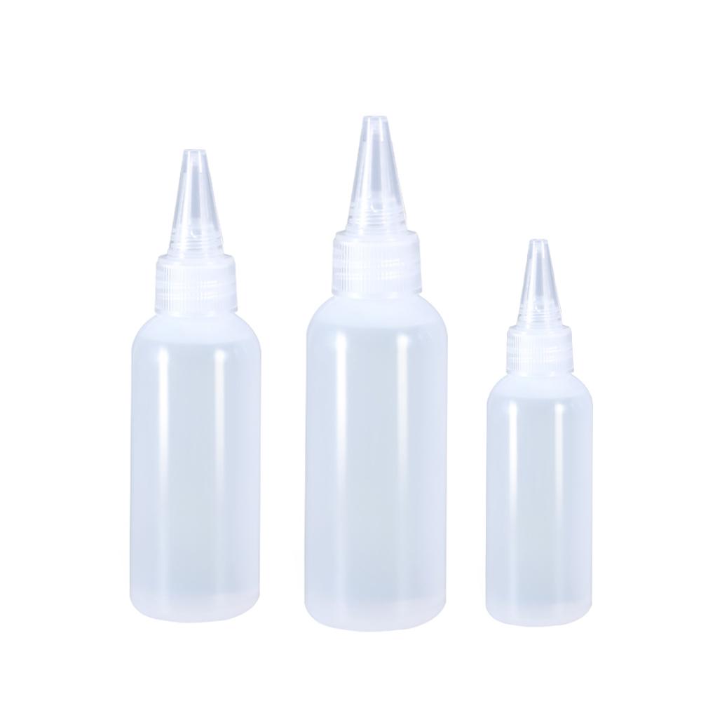 Dispenser with Screw-On Lids Oil Dropper Bottles Glue Bottles Refillable Bottles Pigment Container
