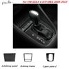 Для VW GOIF 6 2008-2012 GTI MK6 Автомобильные аксессуары из углеродного волокна Панель передач Рамка для лотка Внутреннее украшение Наклейка для автомобиля 5D