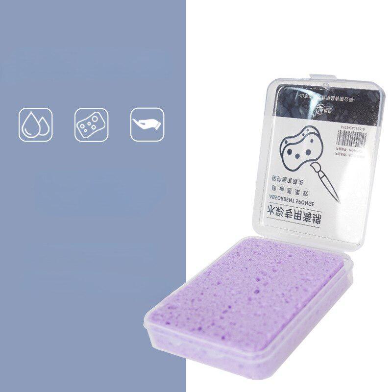 1 шт. губка для акварельной живописи в упаковке, увлажняющий специальный водный мел, сильная водопоглощающая губка, инструмент, художественные принадлежности