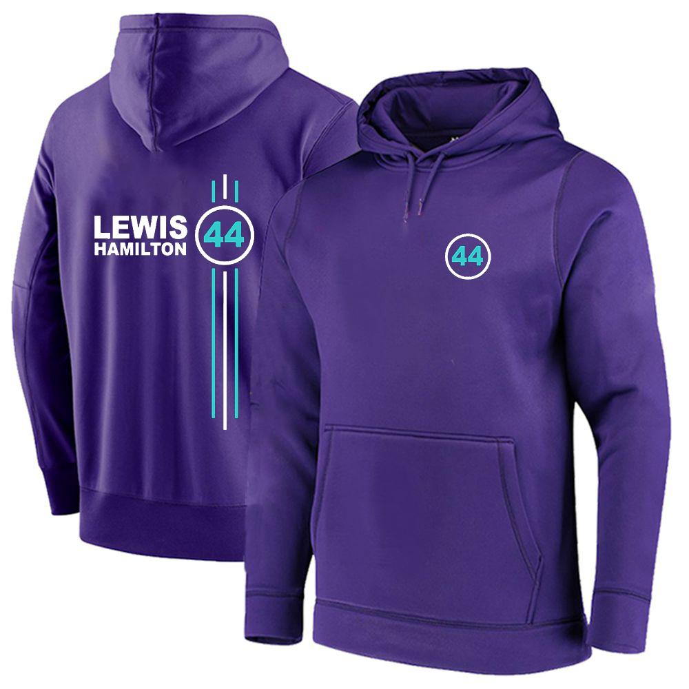 Пилот Формулы-1 Льюис Хэмилтон цифровой 44 Принт Весна Осень Мужская Футболка Хлопковые Толстовки Однотонный Пуловер Свитер Высокое Качество Топы