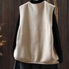 Vest for Women Cotton Autumn Winter Tops Knitted Sweater Vest Oversize  Down Casual V-neck Vest