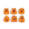 10Pcs/Lot Cartoon Animal Pencil Eraser Creative Cute Capybara Cutting Rubber Erasers Gift Kids Kawaii School Office Stationery